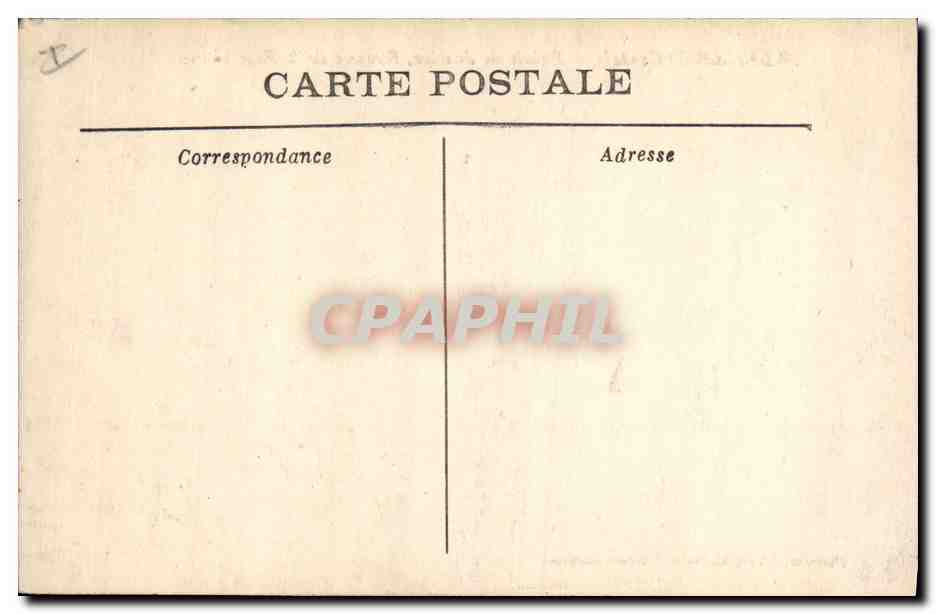 CPA Palais de Justice Avenue de la Republique Aurillac  — Verso