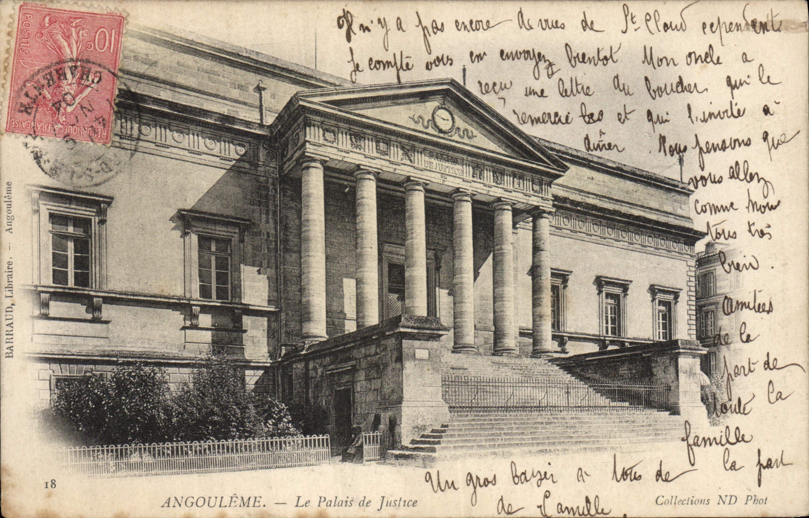 CPA Palais de Justice Angouleme