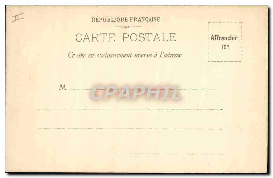 CPA Palais de Justice Amiens — Verso