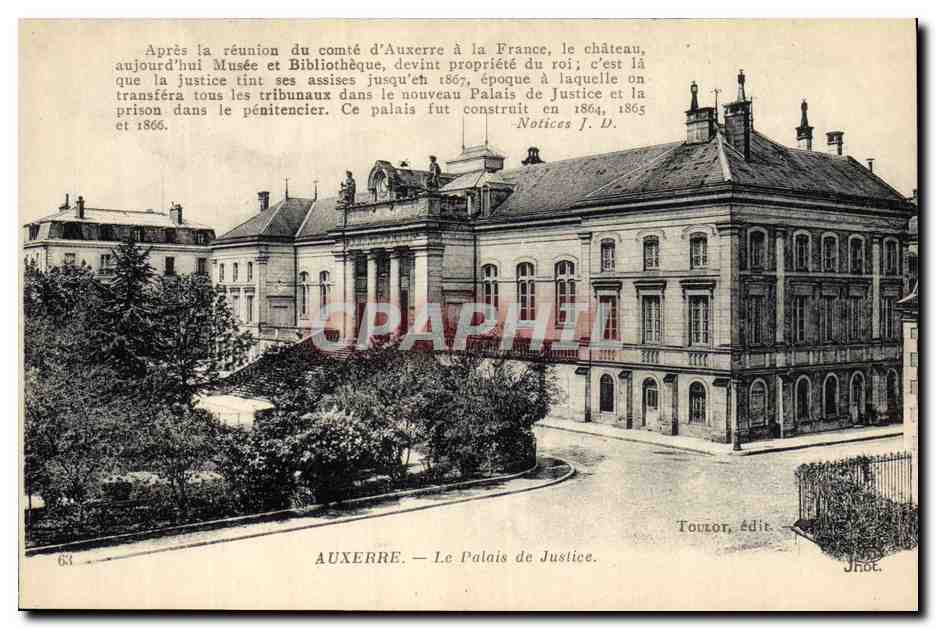 CPA Palais de Justice Auxerre