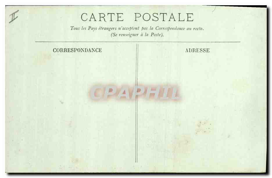 CPA Palais de Justice Angers — Verso