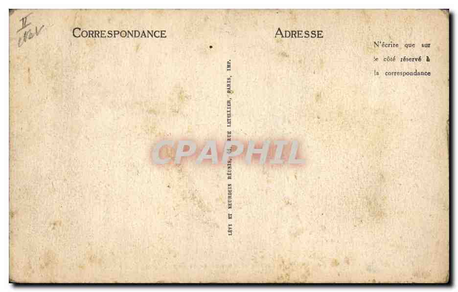 CPA Palais de Justice et Avenue de la Republique Aurillac — Verso