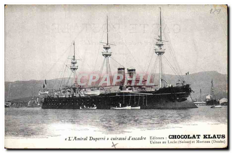 CPA Bateau de Guerre L'Amiral Duperre Cuirasse d'escadre
