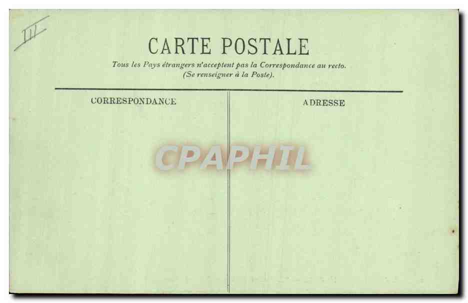 CPA Bateau de Guerre L'Amiral Trehouard Garde Cote — Verso
