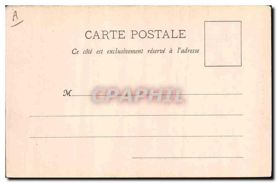 CPA Bateau de Guerre Amiral Trehouart — Verso
