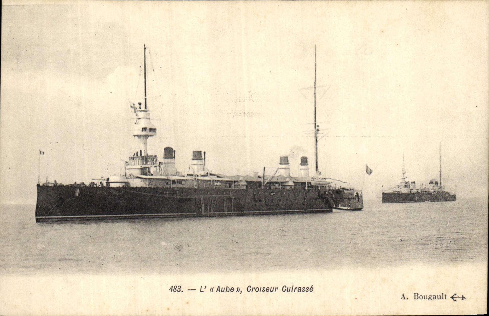 L'« Aube », Croiseur Cuirassé — A. Bougault, n° 483