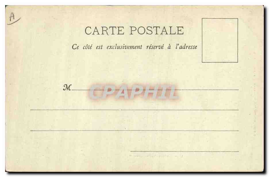 CPA Bateau de Guerre Amiral Trehouart — Verso