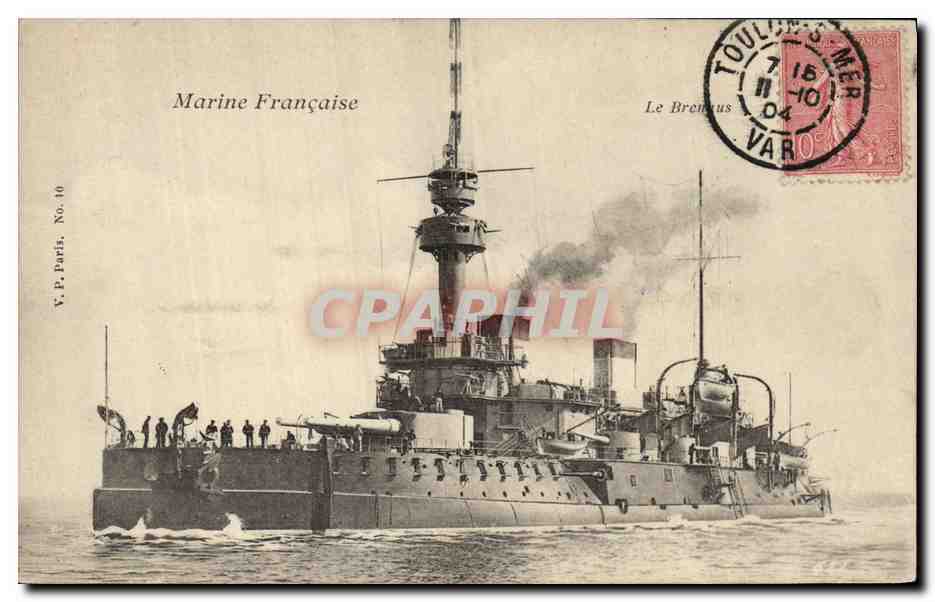 Le Bretonus — Croiseur de la Marine Française — V. P. Paris, No. 10