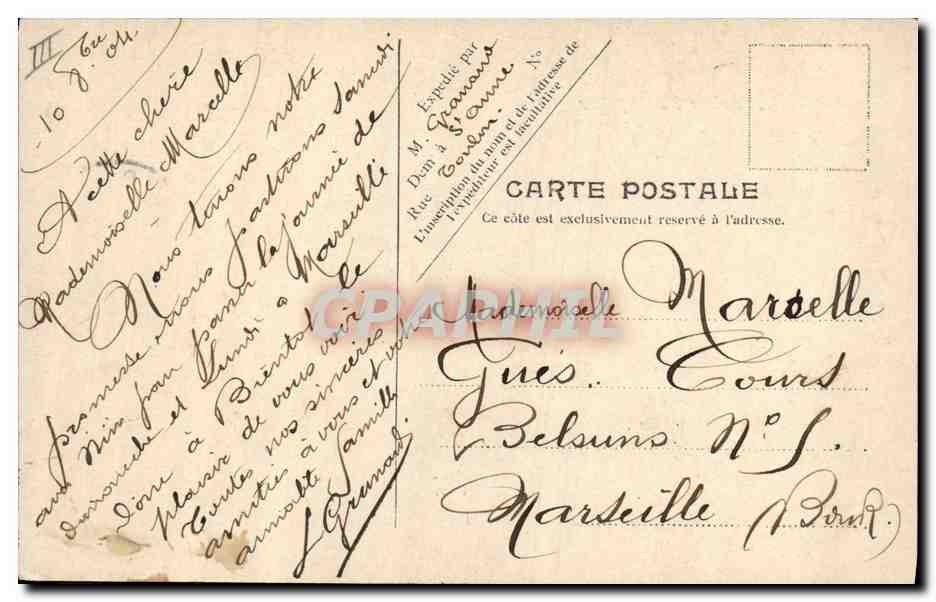 Le Bretonus — Croiseur de la Marine Française — V. P. Paris, No. 10 — Reverso