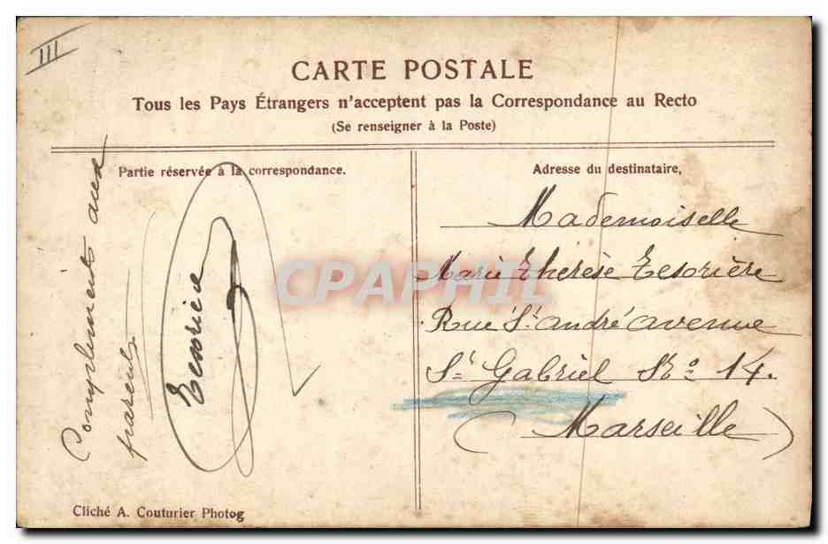 CPA Bateau de Guerre Brennus Cuirasse a toute vitesse — Verso
