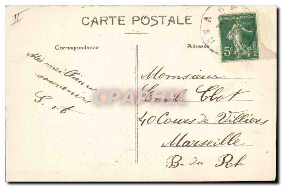 CPA Apt La Sous Prefecture et le Palais de Justice — Verso