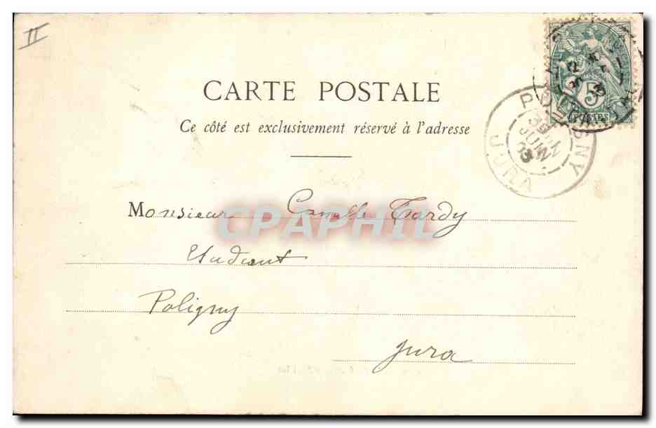 CPA Prefecture Auvergne Hotel de la Prefecture a Aurillac  — Verso