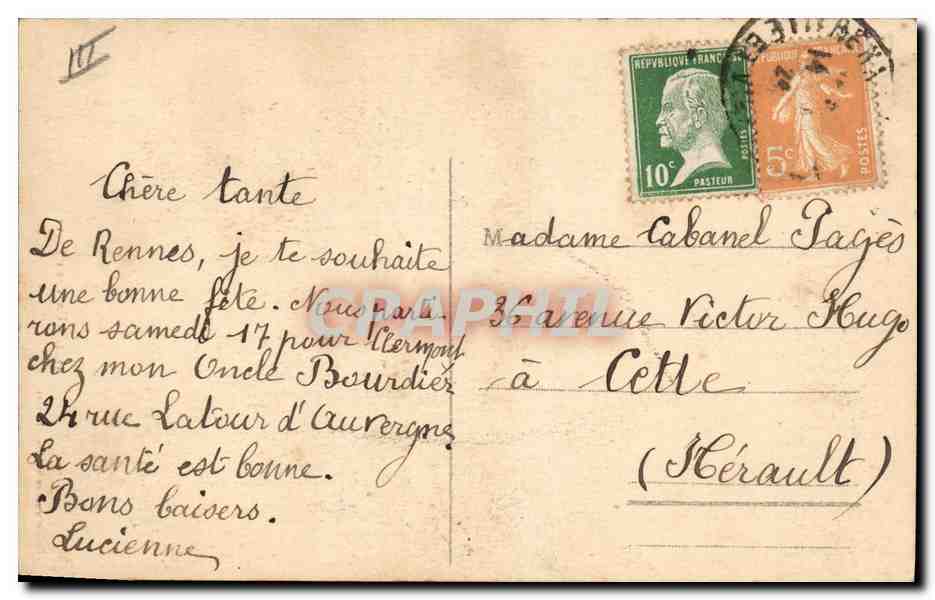 CPA Folklore Un vieux brave Medaille  — Verso