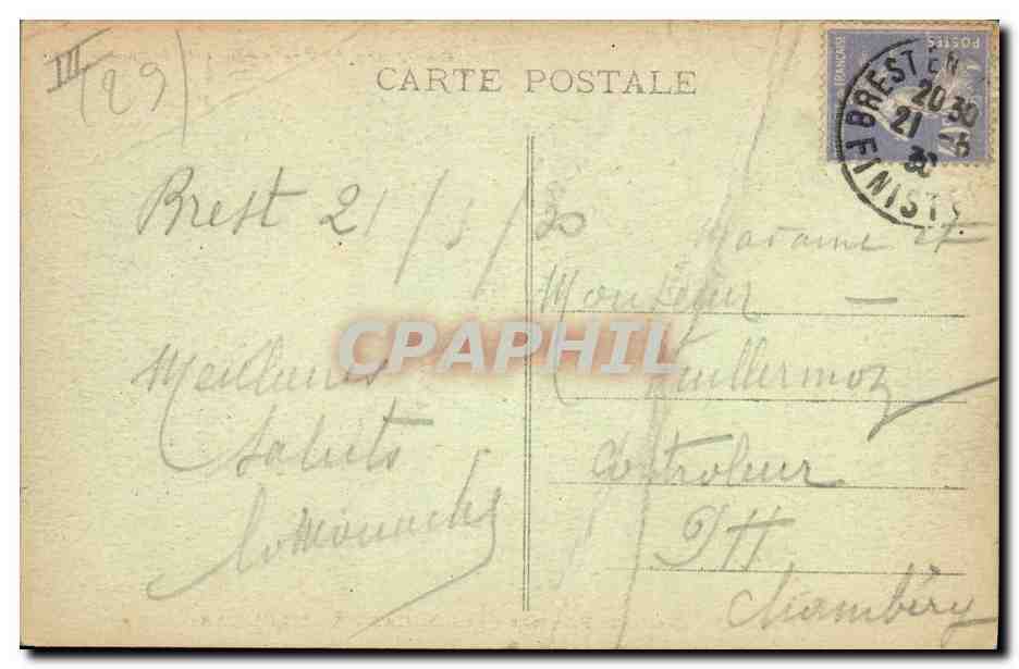 CPA Folklore Brochette de fillettes de Plougastel Daoulas — Verso