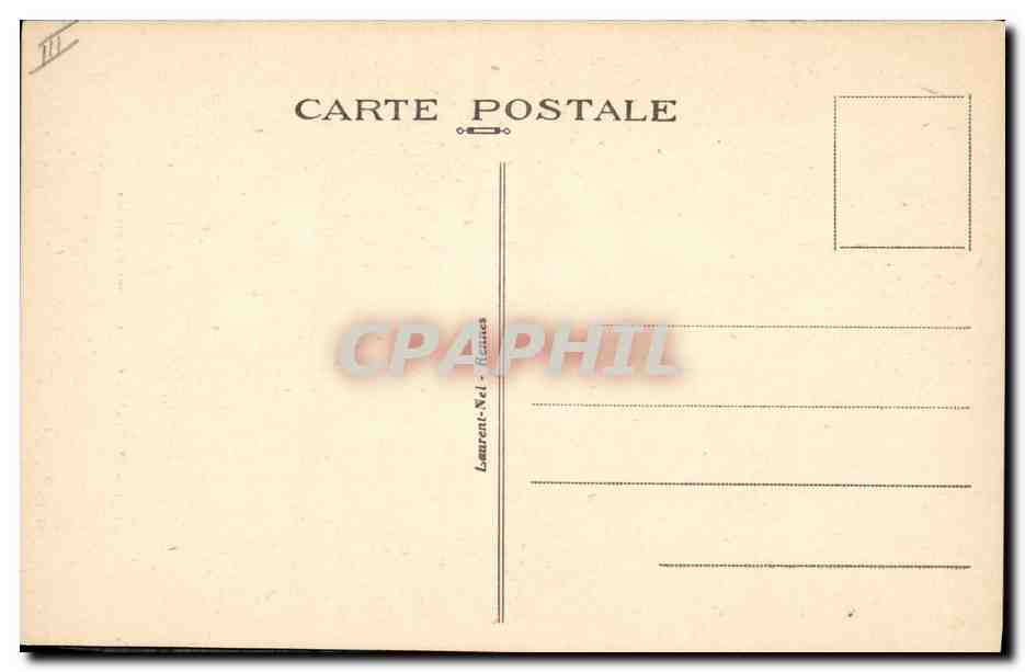 CPA Folklore Pont Aven Costume de mariee — Verso