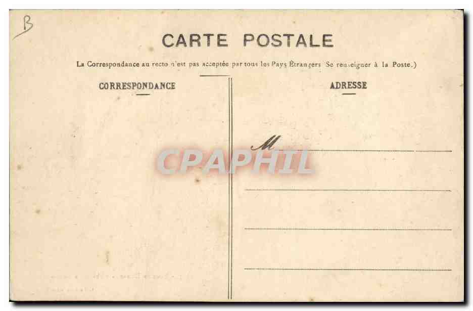 CPA Folklore Noce en danse Abbaye de Langonnet Mariage — Verso