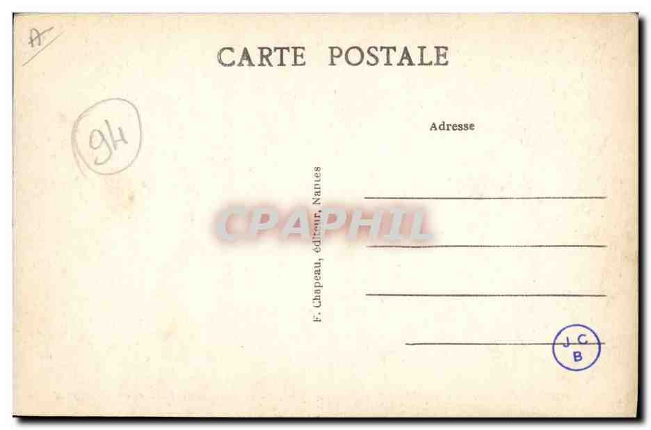 CPA Folklore Environs d'Auray Trois noces reunies Le cortege apres la sortie de l'eglise Mariage — Verso