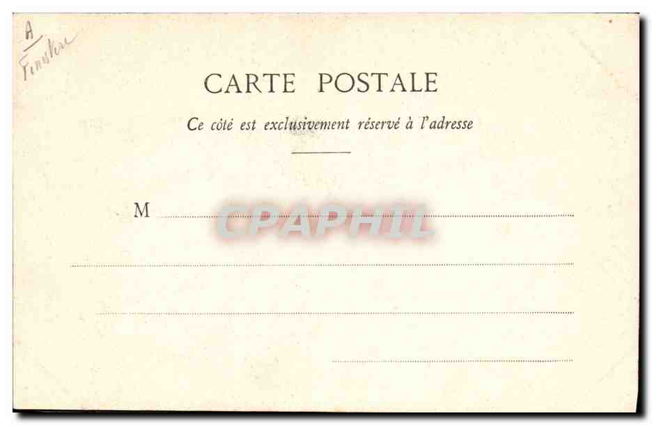 CPA Folklore Costume de Scaer — Verso