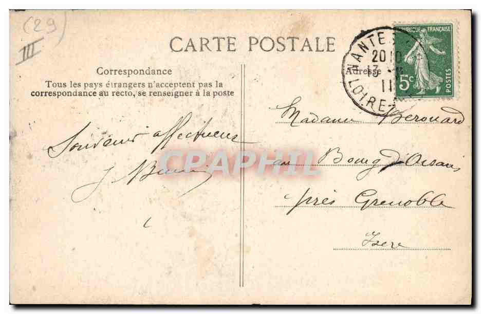 CPA Folklore Quimperle a vous mon sourire — Verso
