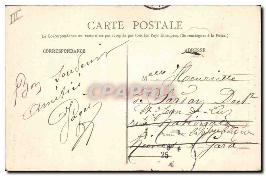 CPA Folklore Petits enfants de Bretagne  — Verso