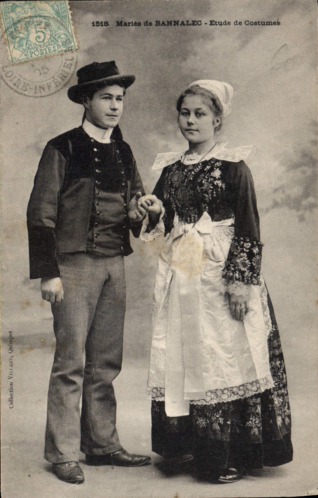 CPA Folklore Maries de Bannalec Mariage
