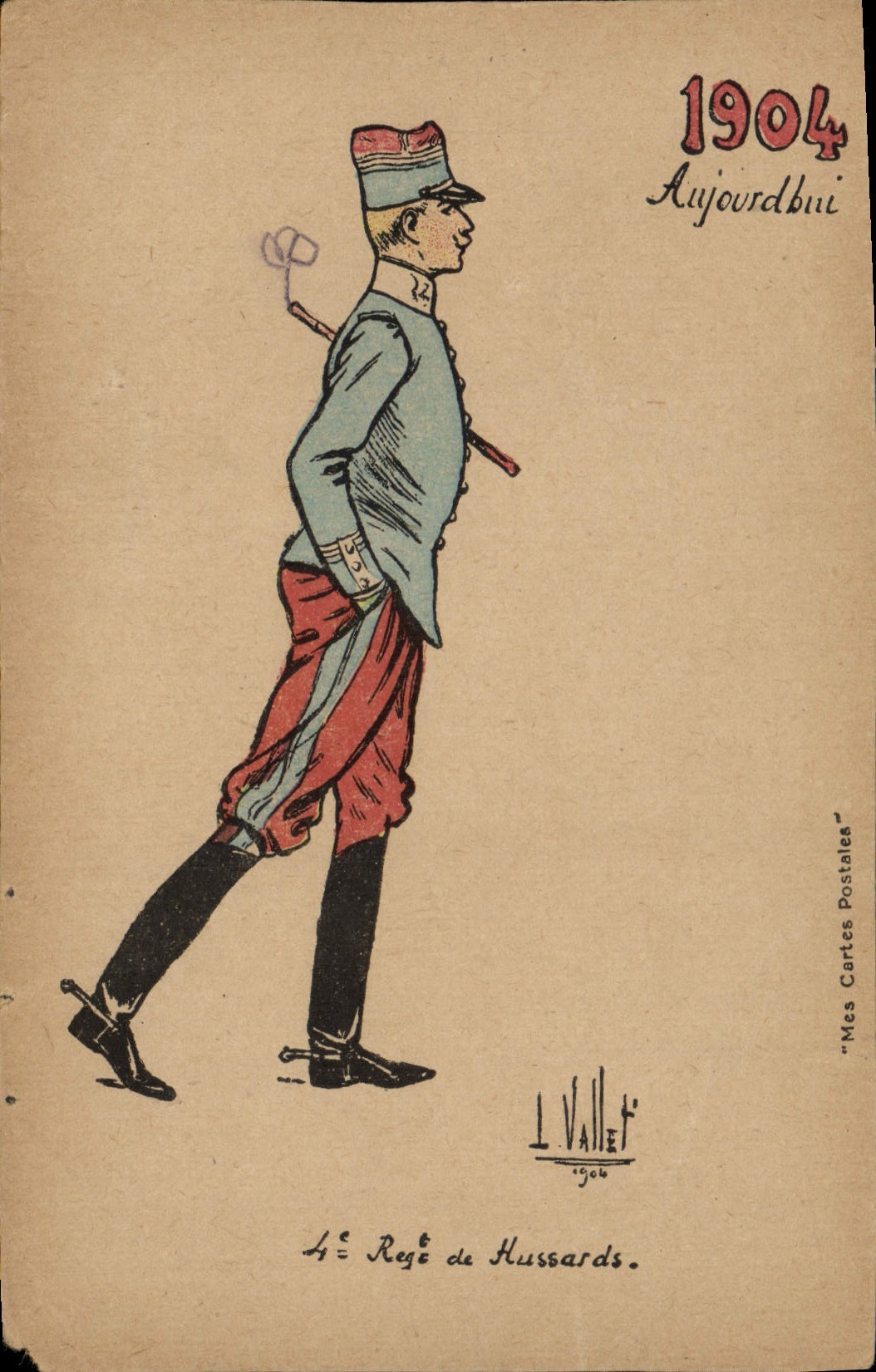 4e Régiment de Hussards — 1904 — I. VALLET