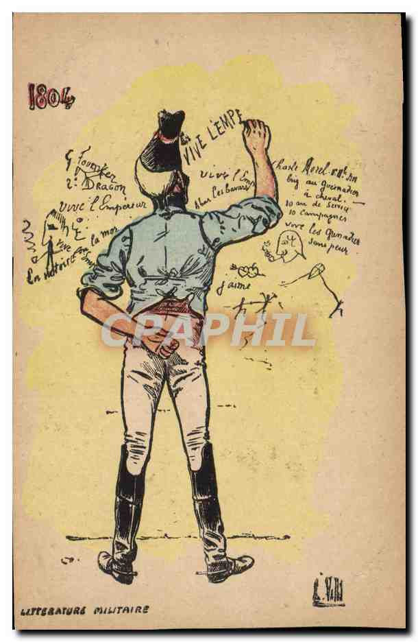 CPA Militaria 1804 Litterature militaire