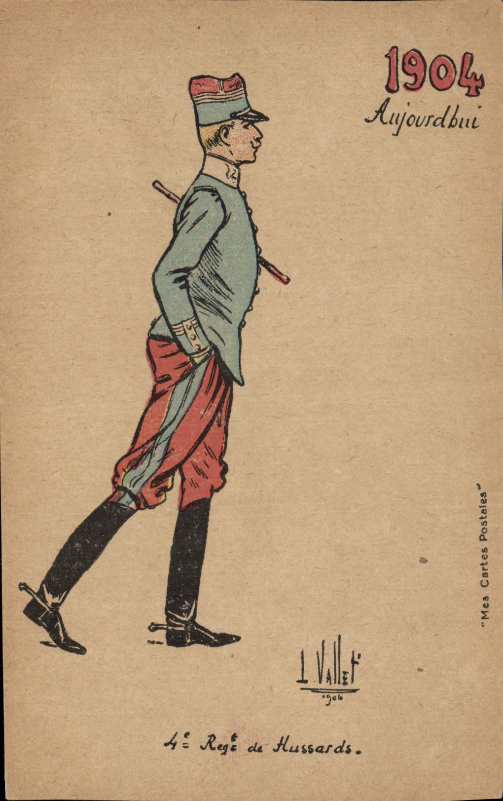 4e Régiment de Hussards — 1904 — I. VALLET