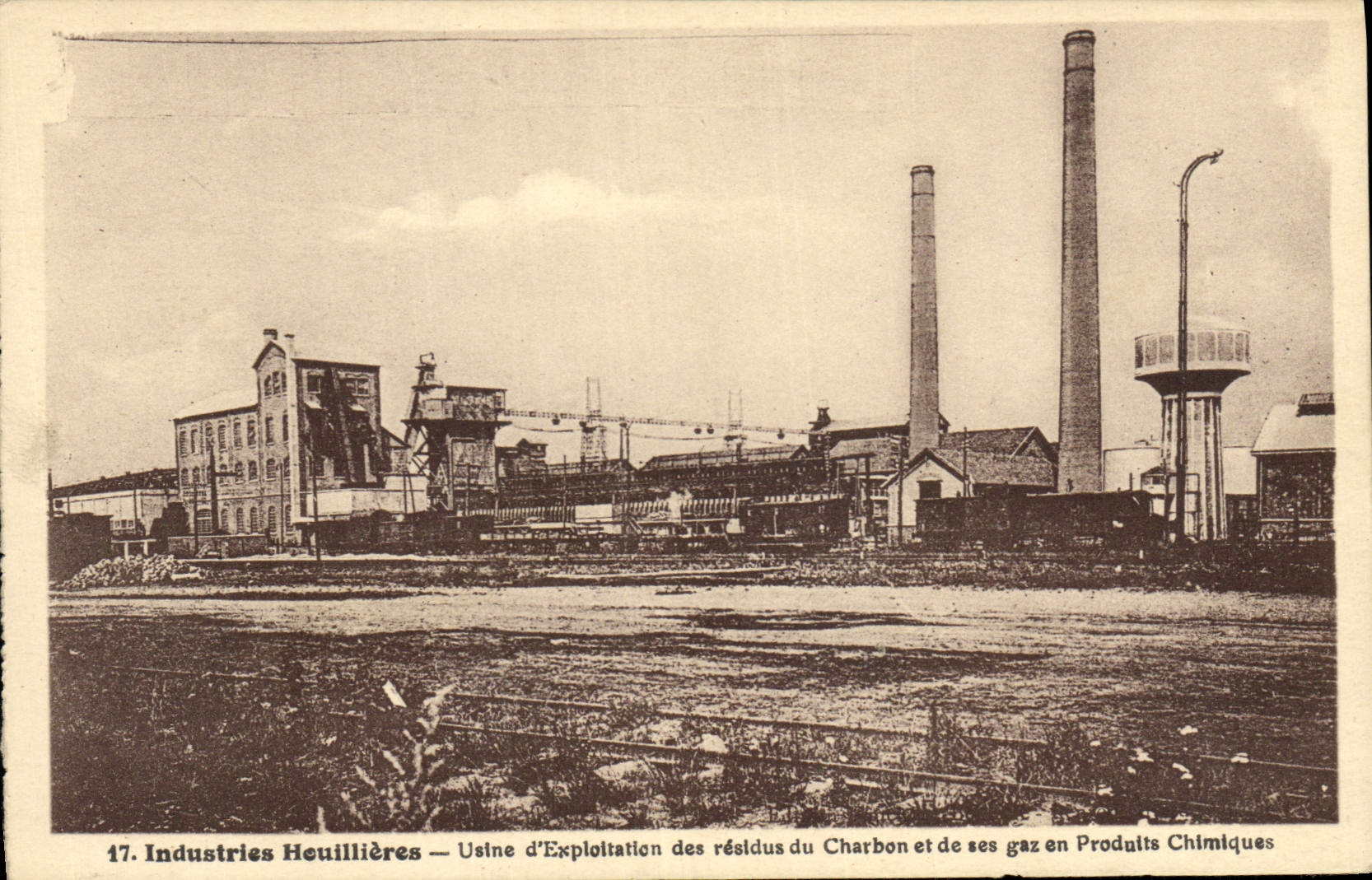 CPA Mine Mines Industries Houillieres Usine d'exploitation des residus de charbon et de ses gaz en produits chimiques