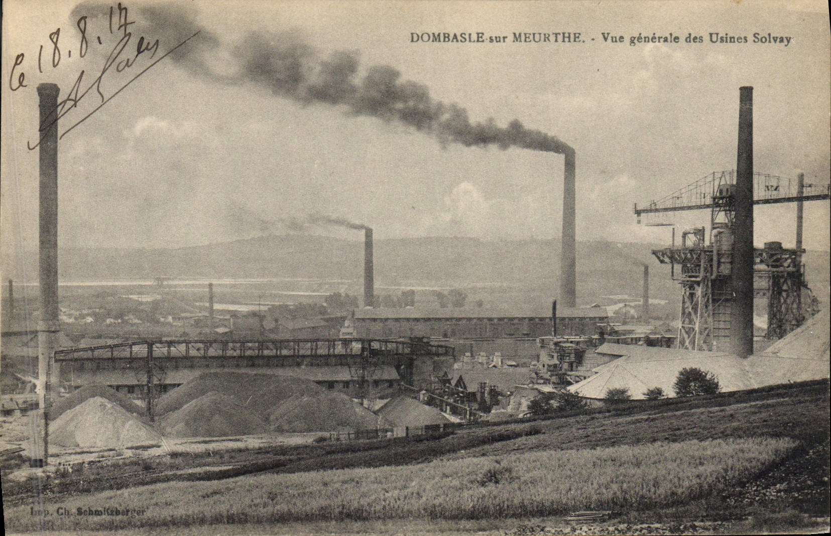CPA Mine Mines Dombasle sur Meurthe Vue generale des usines Solvay 