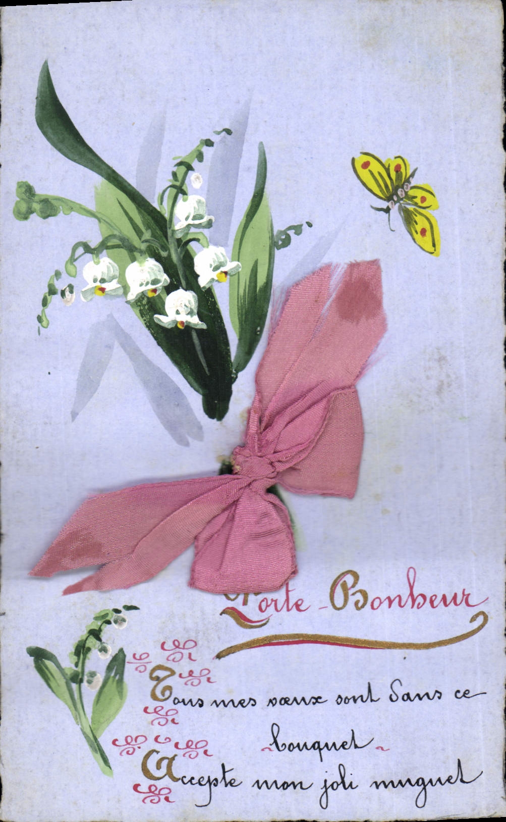 Blumenstrauß — Ansichtskarte vom 24. April 1918 — unbekannter Verlag