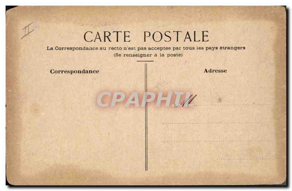 CPA Fantaisie (dessin a la main) Fleurs Fer a cheval — Rückseite