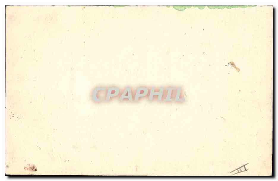 Colonnes dans un paysage désertique — peinture de Mirito — éditeur CPAPHIL, n° de série non visible — Verso