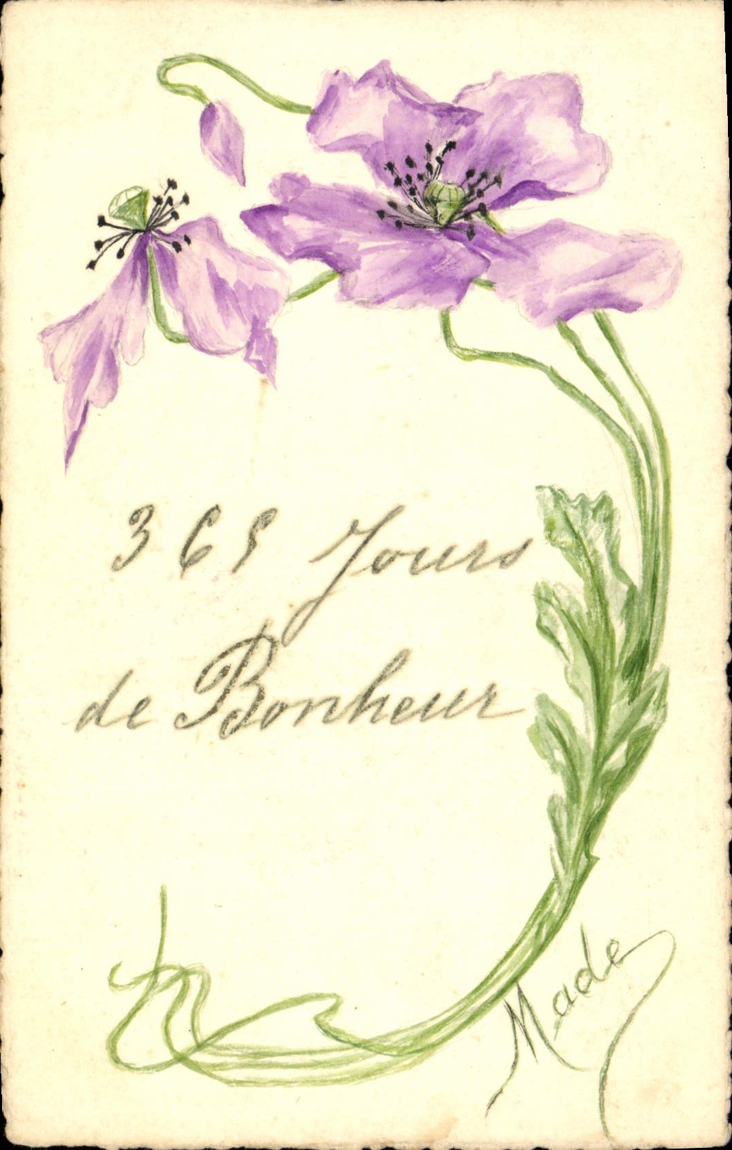 Fleurs violettes — 365 Jours de Bonheur — Made