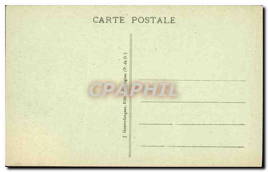 CPA Royat La vieille eglise fortifiee  — Rückseite