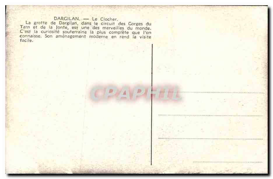 Dargilan — Le Clocher — Grotte de Dargilan, dans le circuit des Gorges du Tarn — Reverso