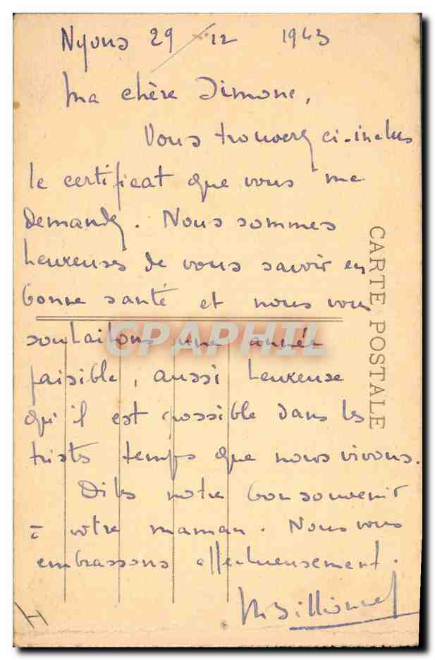 CPA Grotte Grottes Aven Armand Causse Mejean Au pied de la grande stalagmite — Verso