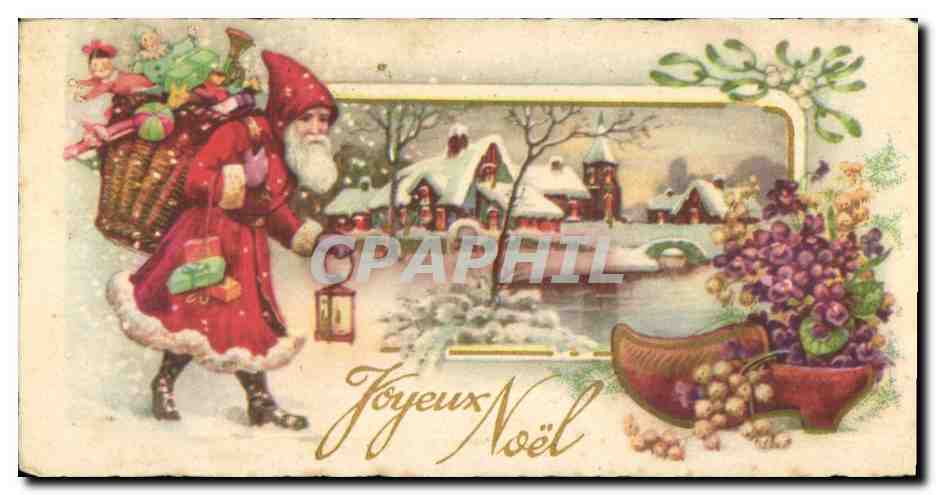 CPA Fantaisie Pere Noel 