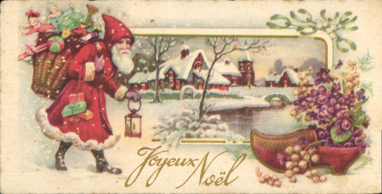CPA Fantaisie Pere Noel 