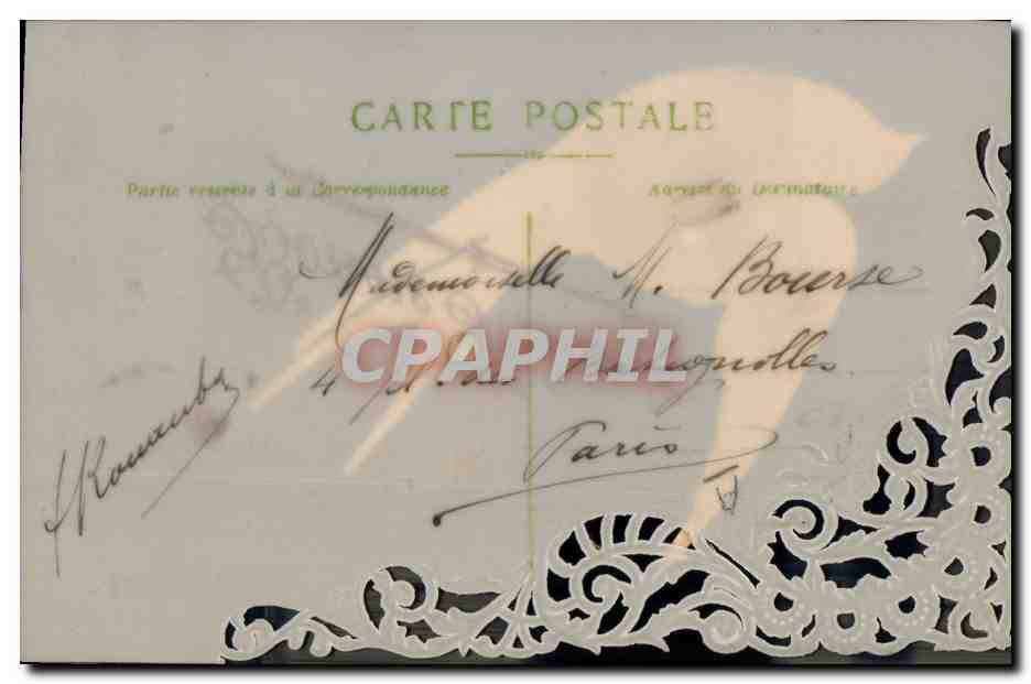 Oiseau en vol — Bonne année — Éditeur Cycle Boîte — Verso