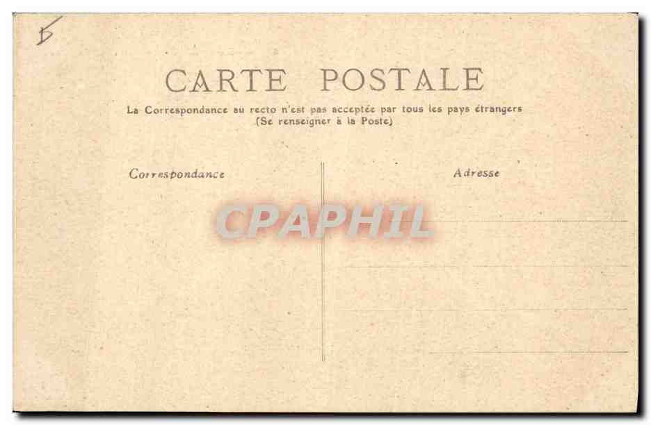 CPA Palais de Justice Angouleme — Rückseite