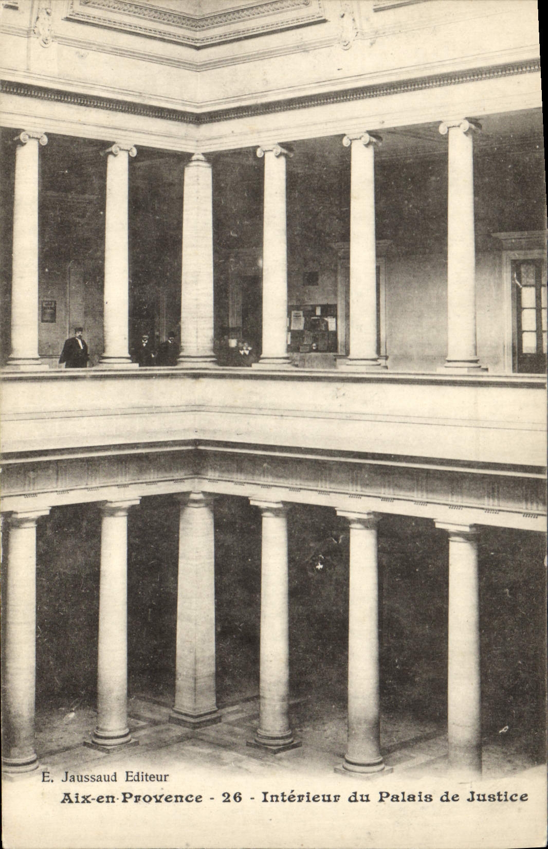 CPA Aix en Provence Interieur du Palais de Justice 