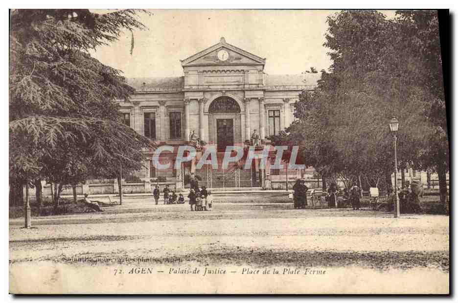 CPA Palais de Justice Agen Place de al palte Ferme