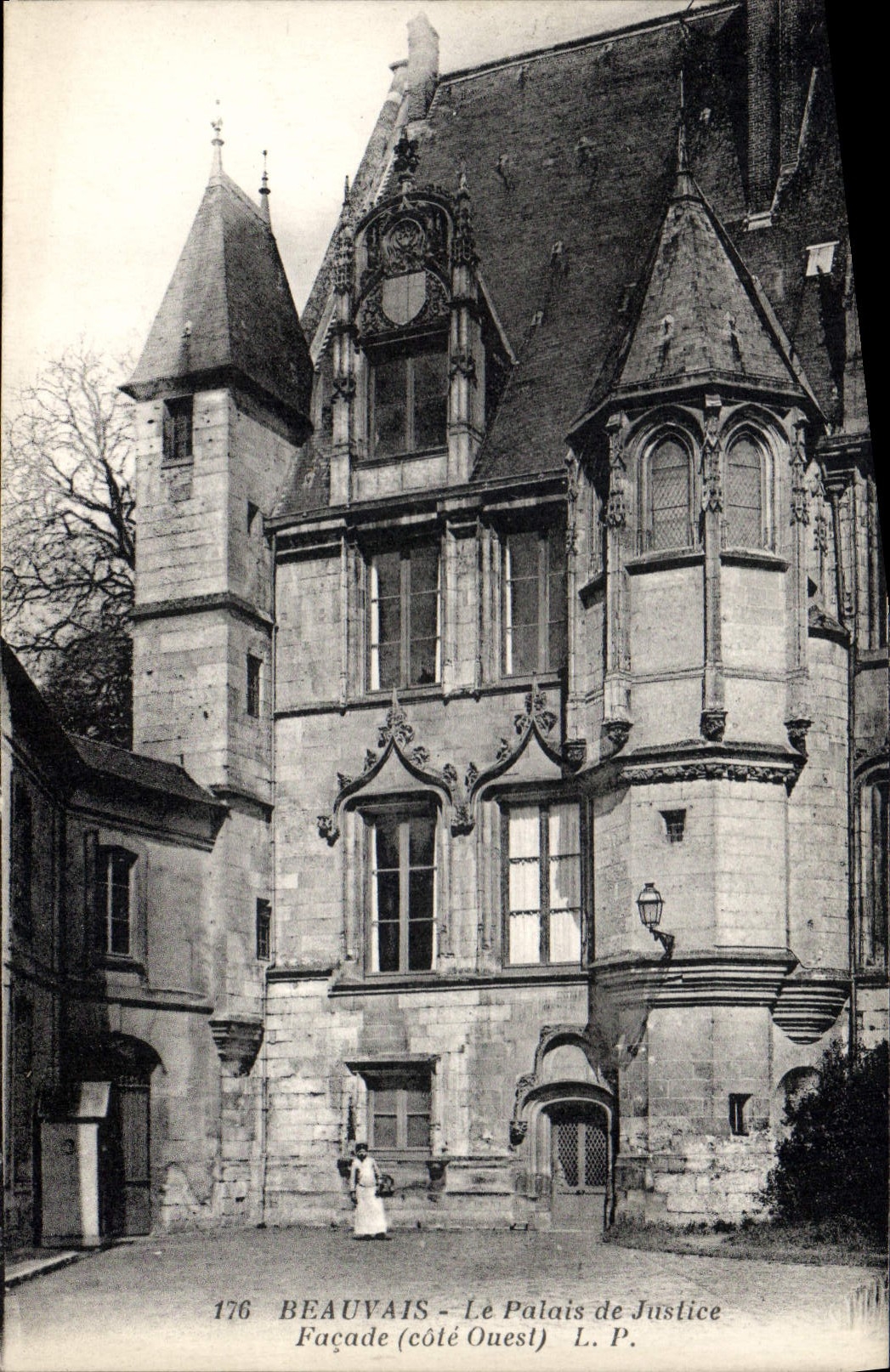 CPA Palais de Justice Beauvais Facade Cote Ouest