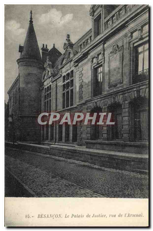 CPA Palais de Justice Rue de l'Arsenal Besancon