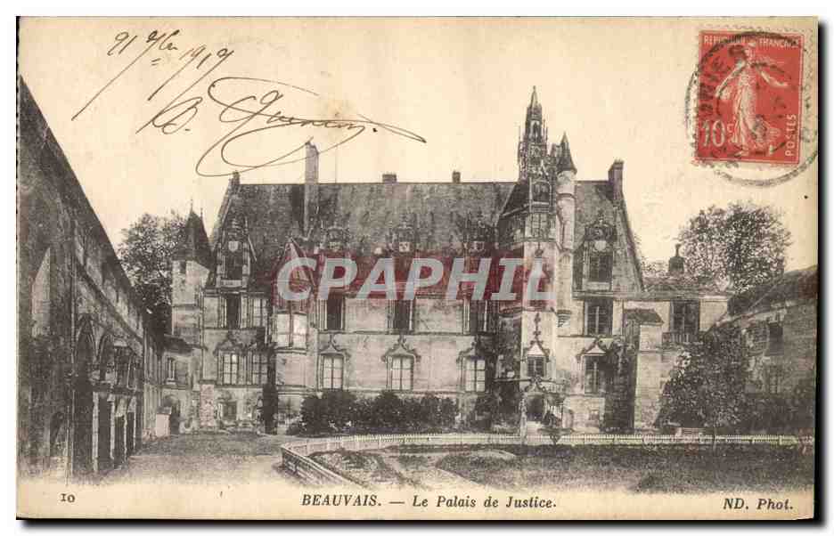 CPA Palais de Justice Beauvais