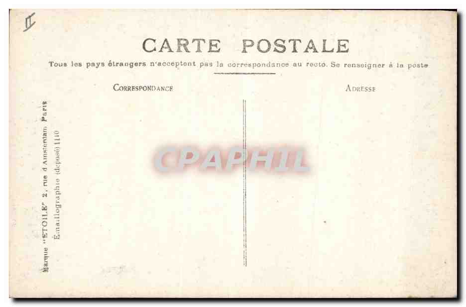 CPA Palais de Justice Bourges Hotel Jacques Coeur — Rückseite