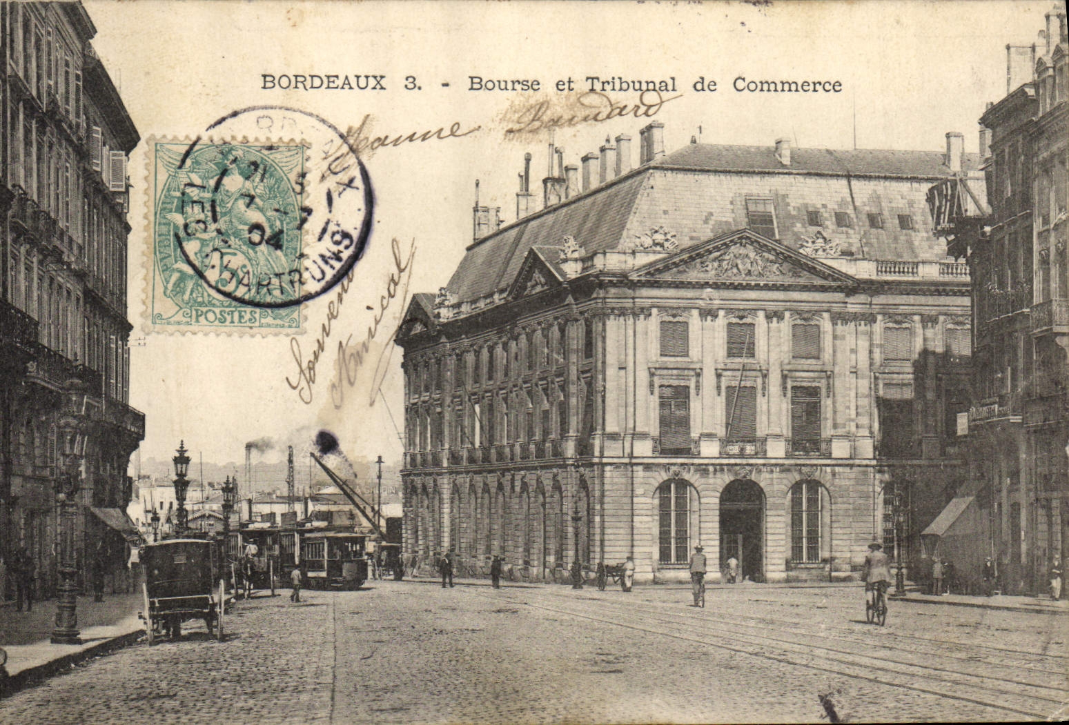 CPA Bordeaux Bourse et Tribunal de Commerce Tramway 
