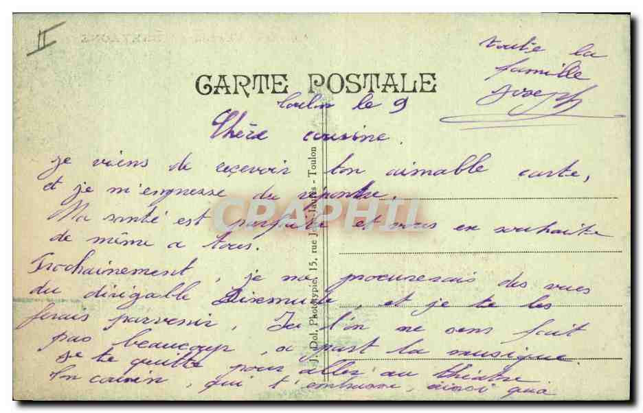 CPA Bateau de Guerre Cuirasse d'escadre Bretagne — Verso