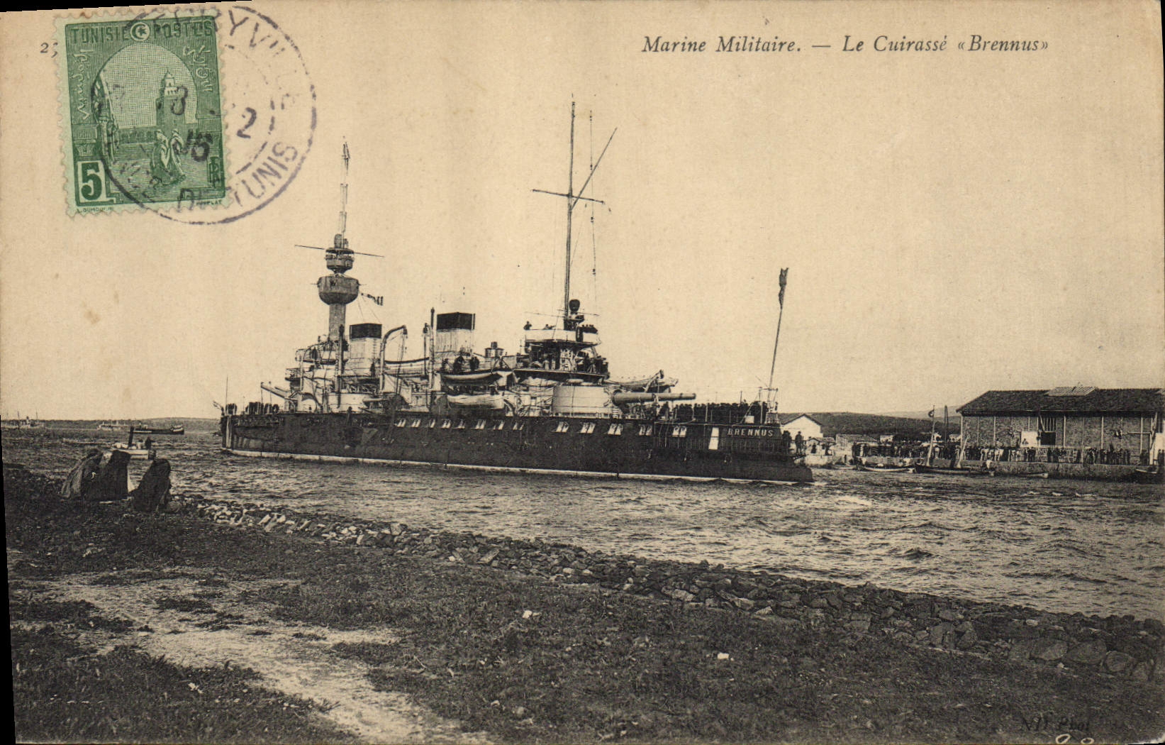 Marina Militare — Il Cacciatorpediniere « Brennus » — Tunisia